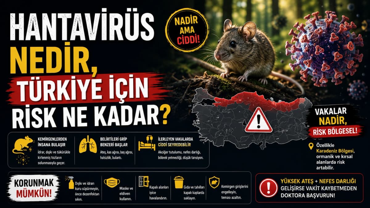 Hantavirüs nedir, Türkiye için risk ne kadar? Hantavirüs nedir, Türkiye için risk ne kadar?